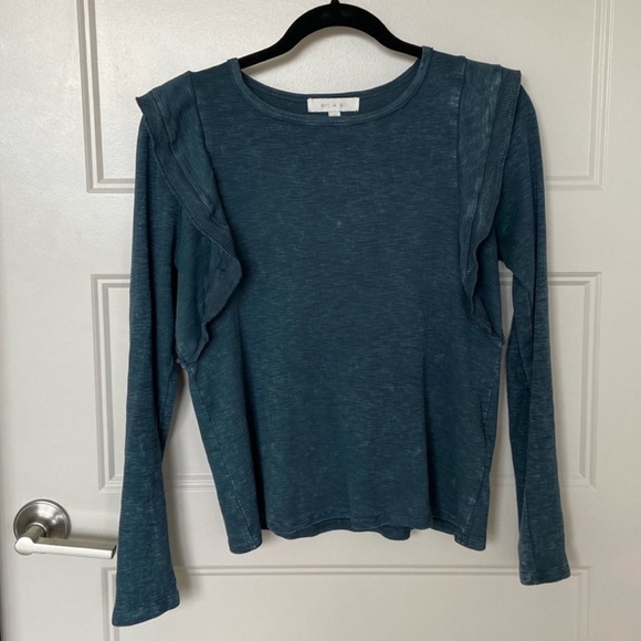 Anthropology Ruffle Shirt - Picture 1 of 2